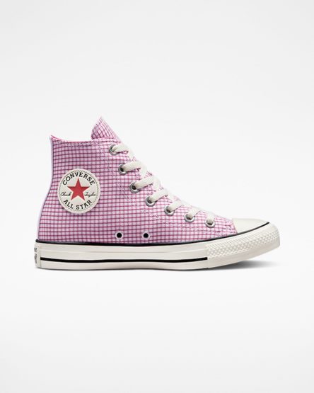 Zapatillas Altas Converse Chuck Taylor All Star Checkered Mujer Moradas | PE 08W475